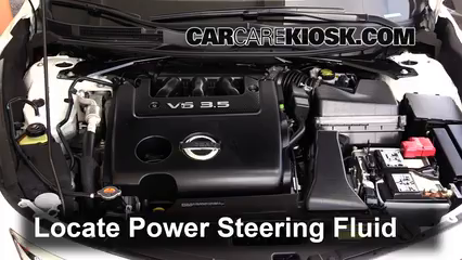 2015 Nissan Altima SL 3.5L V6 Líquido de dirección asistida Controlar nivel de líquido